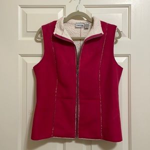Hot Pink Suede Vest